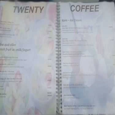 Thực đơn- Twenty Cafe - Lê Hồng Phong