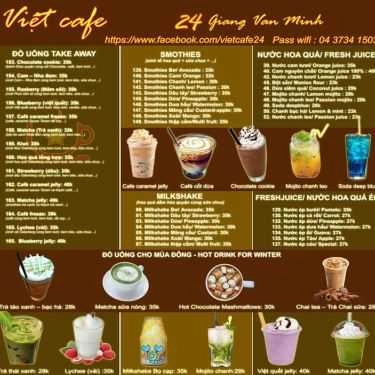 Thực đơn- Việt Cafe