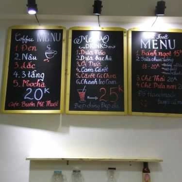 Thực đơn- Vintage Coffee & Fruit Juice