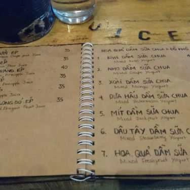 Thực đơn- Cafe Vita Juice Bar - Thái Phiên