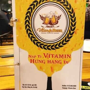 Thực đơn- Quán Nhậu Vitamin Beer
