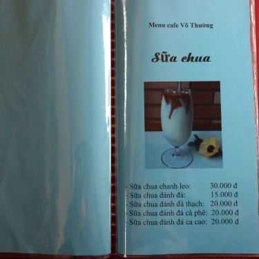 Thực đơn- Vô Thường Cafe - Cafe Bus