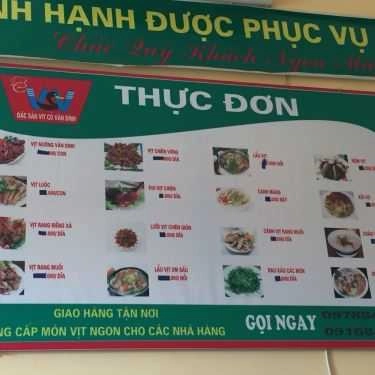 Thực đơn- Nhà Hàng VSV - Đặc Sản Vịt Cỏ Vân Đình