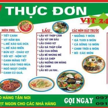 Thực đơn- Nhà Hàng VSV - Đặc Sản Vịt Cỏ Vân Đình