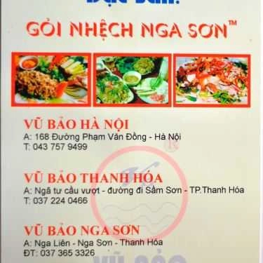 Thực đơn- Nhà Hàng Vũ Bảo