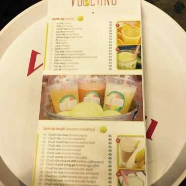 Thực đơn- Cafe Vu Canu - Sinh Tố & Nước Ép - Quang Trung
