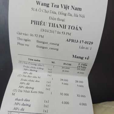 Tổng hợp- Cafe Wang Tea - Trà Sữa Đài Loan