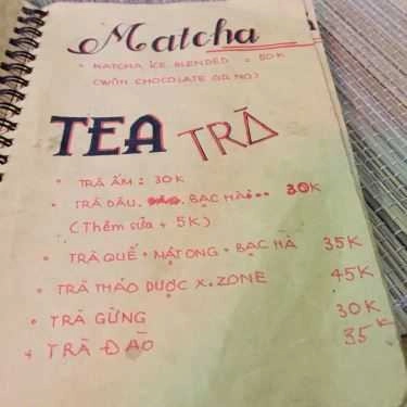 Thực đơn- X.zone Cafe - X98 Hoàng Cầu