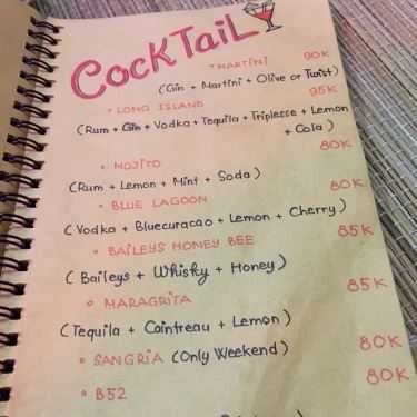 Thực đơn- X.zone Cafe - X98 Hoàng Cầu