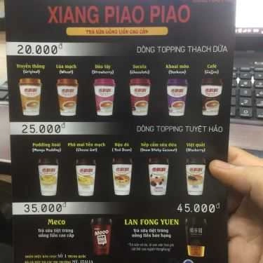 Thực đơn- Cafe Xiang Piao Piao Việt Nam - Trà Sữa Hương Phiêu Phiêu