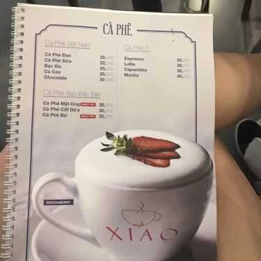 Thực đơn- Xiao Cafe