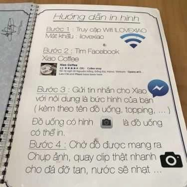 Thực đơn- Xiao Cafe