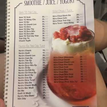 Thực đơn- Xiao Cafe