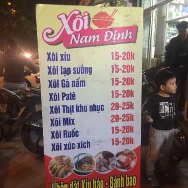 Thực đơn- Ăn vặt Xôi Nam Định - Nguyễn Quý Đức