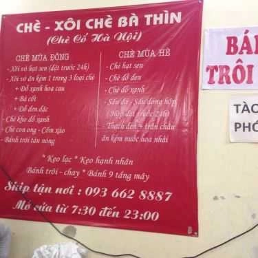 Thực đơn- Cafe Bà Thìn - Xôi Chè & Bánh Trôi