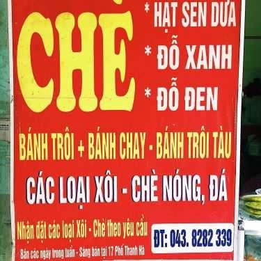 Thực đơn- Ăn vặt Xôi Chè Hòa Vân