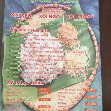 Thực đơn- Ăn vặt Xôi Xưa - Xôi Phú Thượng