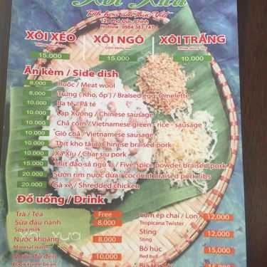 Thực đơn- Ăn vặt Xôi Xưa - Xôi Phú Thượng