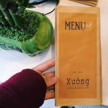 Thực đơn- Xưởng Coffee