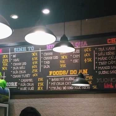 Thực đơn- Xưởng 39 Cafe