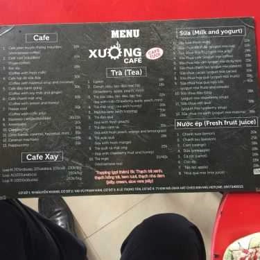 Thực đơn- Xưởng Cafe - Lê Trọng Tấn