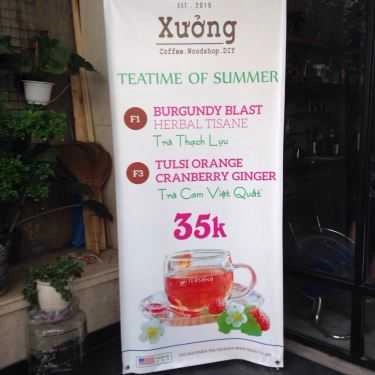 Thực đơn- Xưởng Coffee