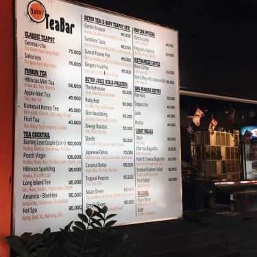 Thực đơn- Cafe Yabai Teabar - Hanoi Creative City