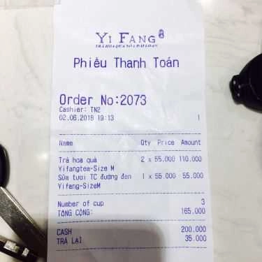 Tổng hợp- Cafe YiFang - Taiwan Fruit Tea