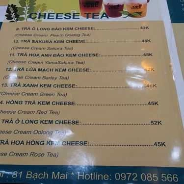 Thực đơn- Cafe Yin Yong Teh & Kopi Singapore