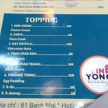 Thực đơn- Cafe Yin Yong Teh & Kopi Singapore