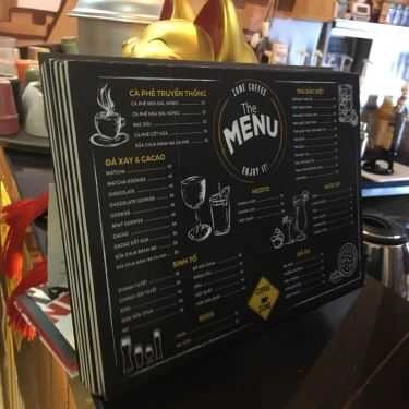 Thực đơn- Zone Coffee - Phạm Huy Thông