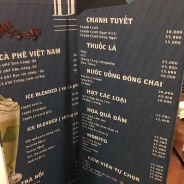 Thực đơn- Zum Coffee