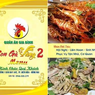 Thực đơn- Con Gà Vàng 2 - Quán Ăn Gia Đình