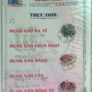 Thực đơn- Bê Thui Bảo Trang