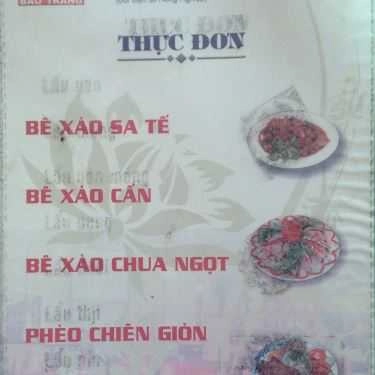 Thực đơn- Bê Thui Bảo Trang