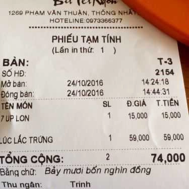 Thực đơn- Bít Tết Ngon - Cơm Văn Phòng