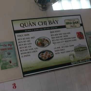 Thực đơn- Bún Bò Chị Bảy