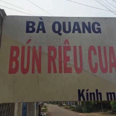 Tổng hợp- Quán Ăn Bún Riêu Cua Bà Quang