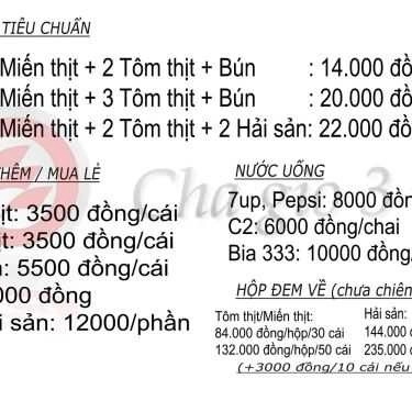 Thực đơn- Chả Giò 3 Vị - Nem Cua Bể Hải Phòng