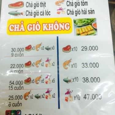 Thực đơn- Chả Giò 3 Vị - Nem Cua Bể Hải Phòng