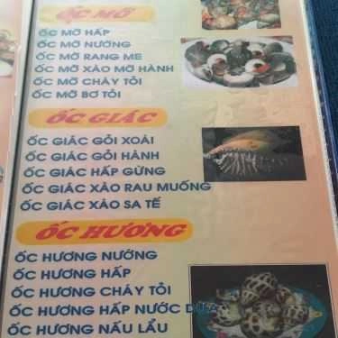 Thực đơn- Quán Hồng Phát - Hải Sản Tươi Sống