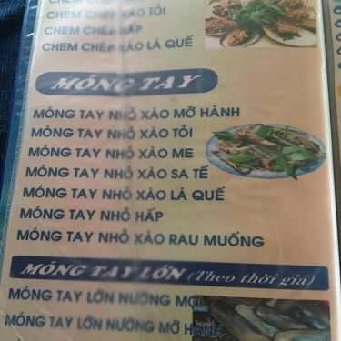 Thực đơn- Quán Hồng Phát - Hải Sản Tươi Sống