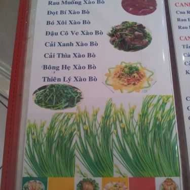 Thực đơn- Cơm Niêu Cao Phát - Quốc Lộ 1A