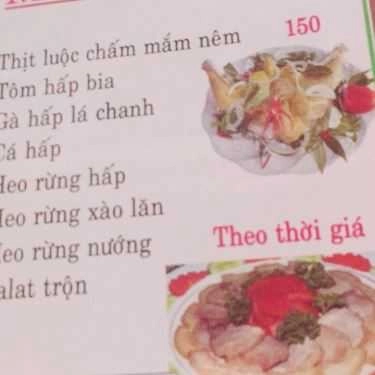 Thực đơn- Quán Ăn Cơm Niêu Minh Trang - Quốc Lộ 1A