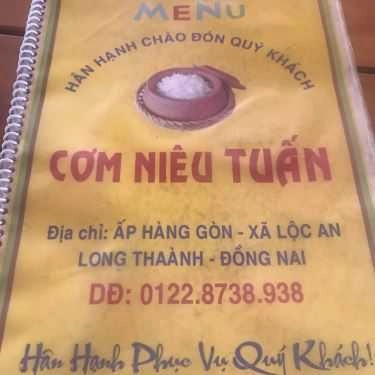 Thực đơn- Quán Ăn Cơm Niêu Tuấn