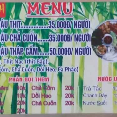 Thực đơn- Định - Bún Đậu Mắm Tôm