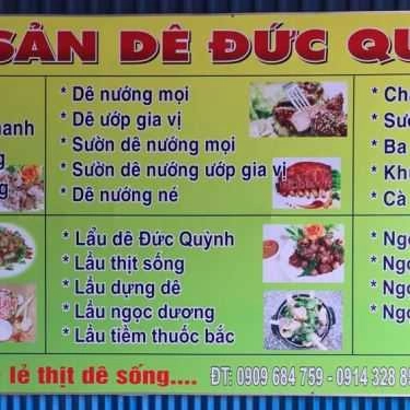 Thực đơn- Quán Ăn Lẩu Dê Đức Quỳnh