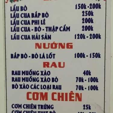 Thực đơn- Lẩu Mới