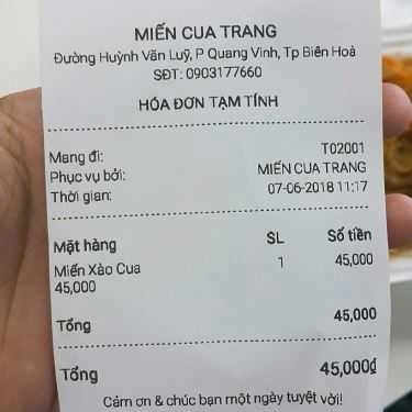 Tổng hợp- Miến Cua Trang