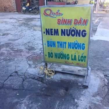 Thực đơn- Nem Nướng, Bún Thịt Nướng & Bò Nướng Lá Lốt